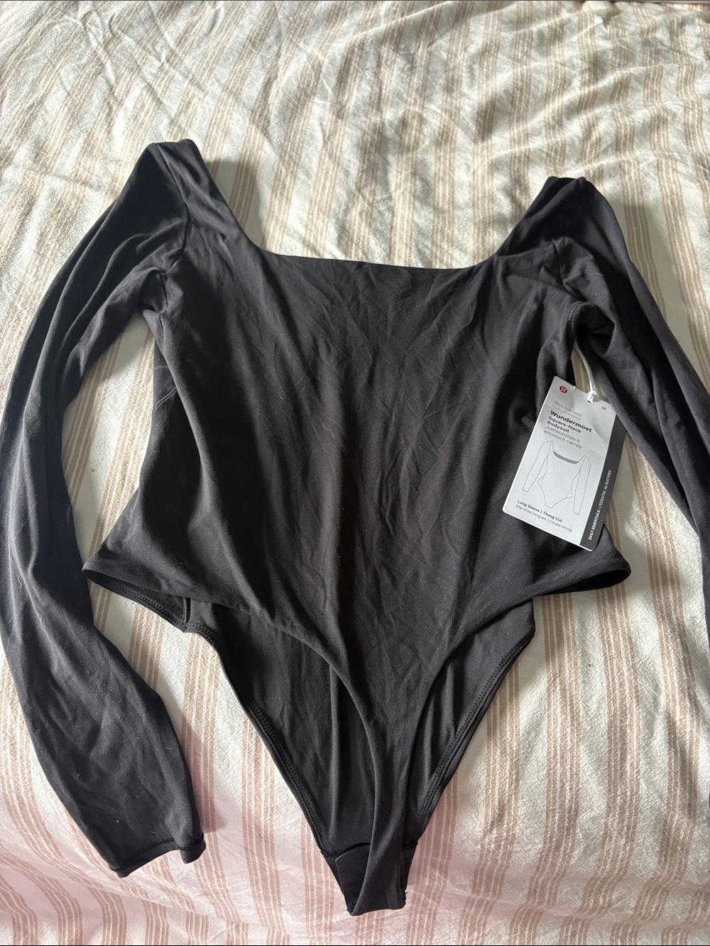 Lululemon Wundermost Square Neck Bodysuit